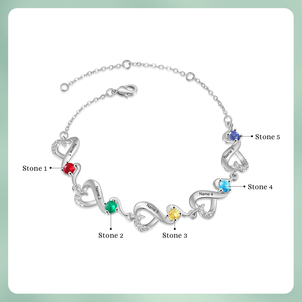 Custom Birthstone Bracelet