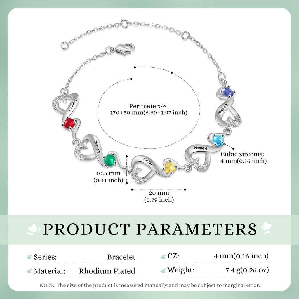 Custom Birthstone Bracelet
