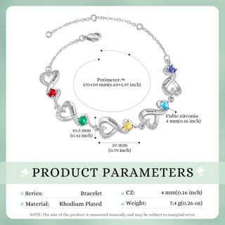 Custom Birthstone Bracelet