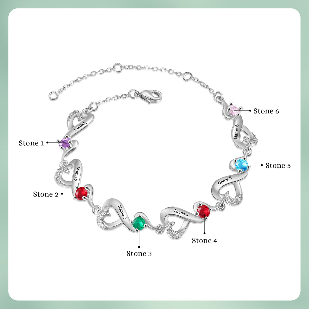 Custom Birthstone Bracelet