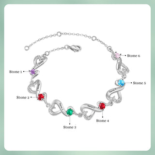 Custom Birthstone Bracelet