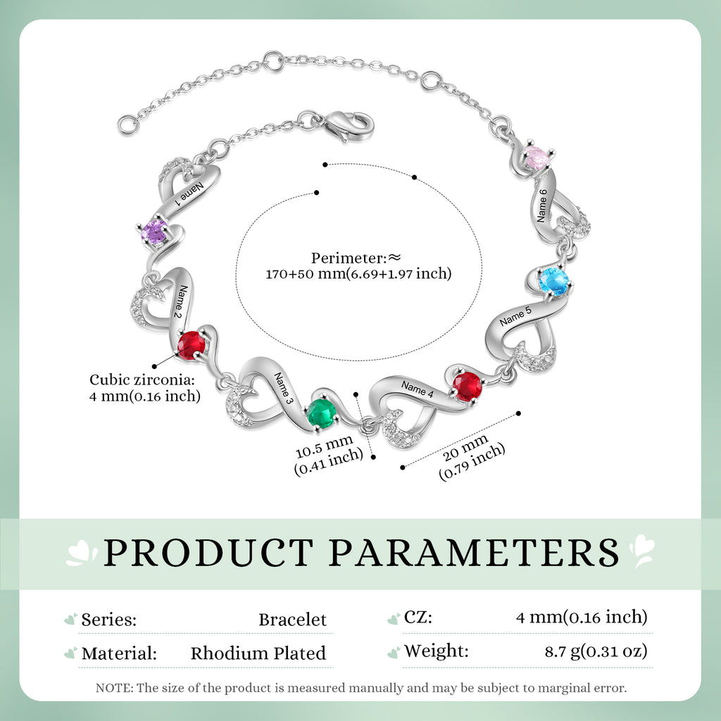 Custom Birthstone Bracelet
