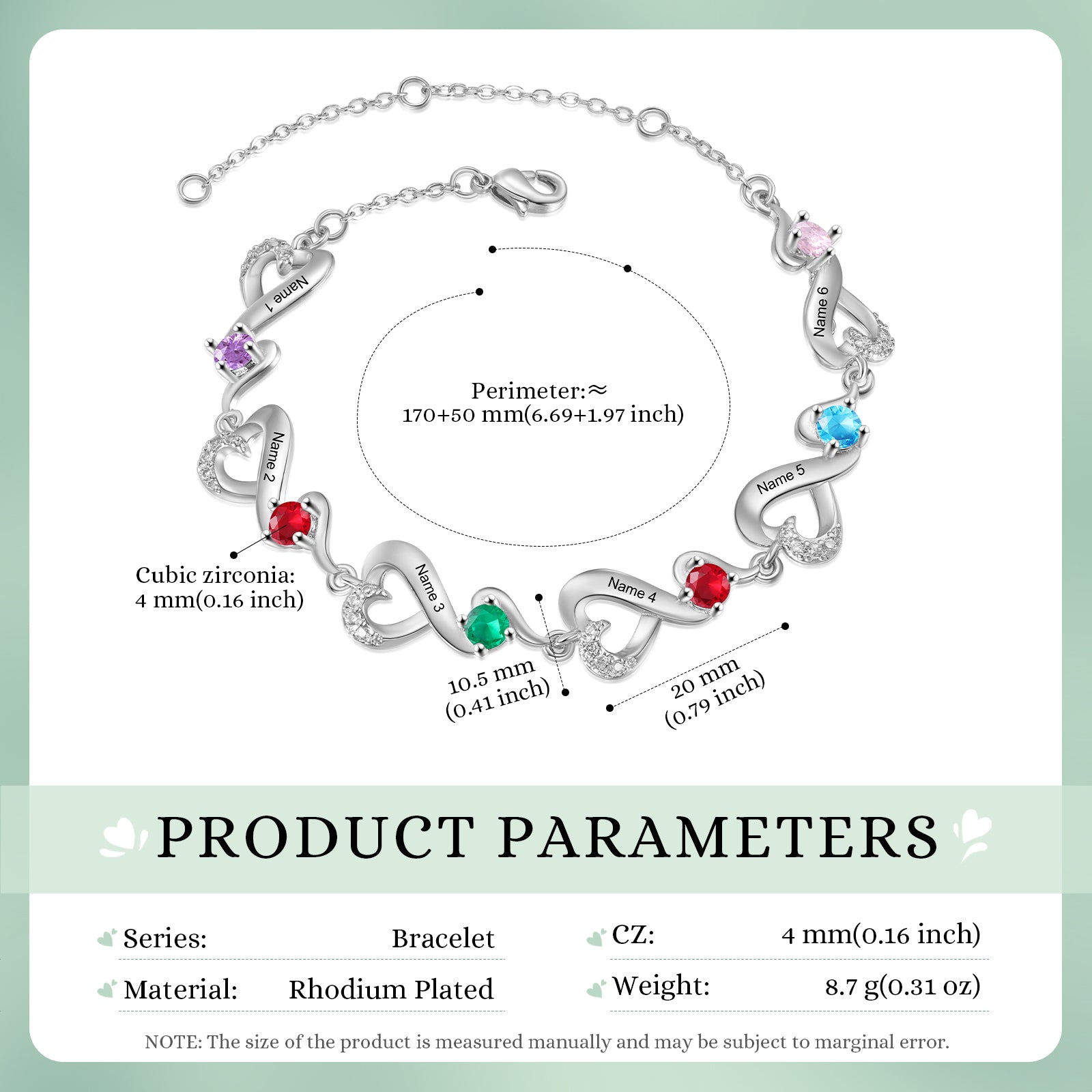 Custom Birthstone Bracelet