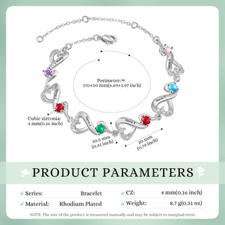 Custom Birthstone Bracelet