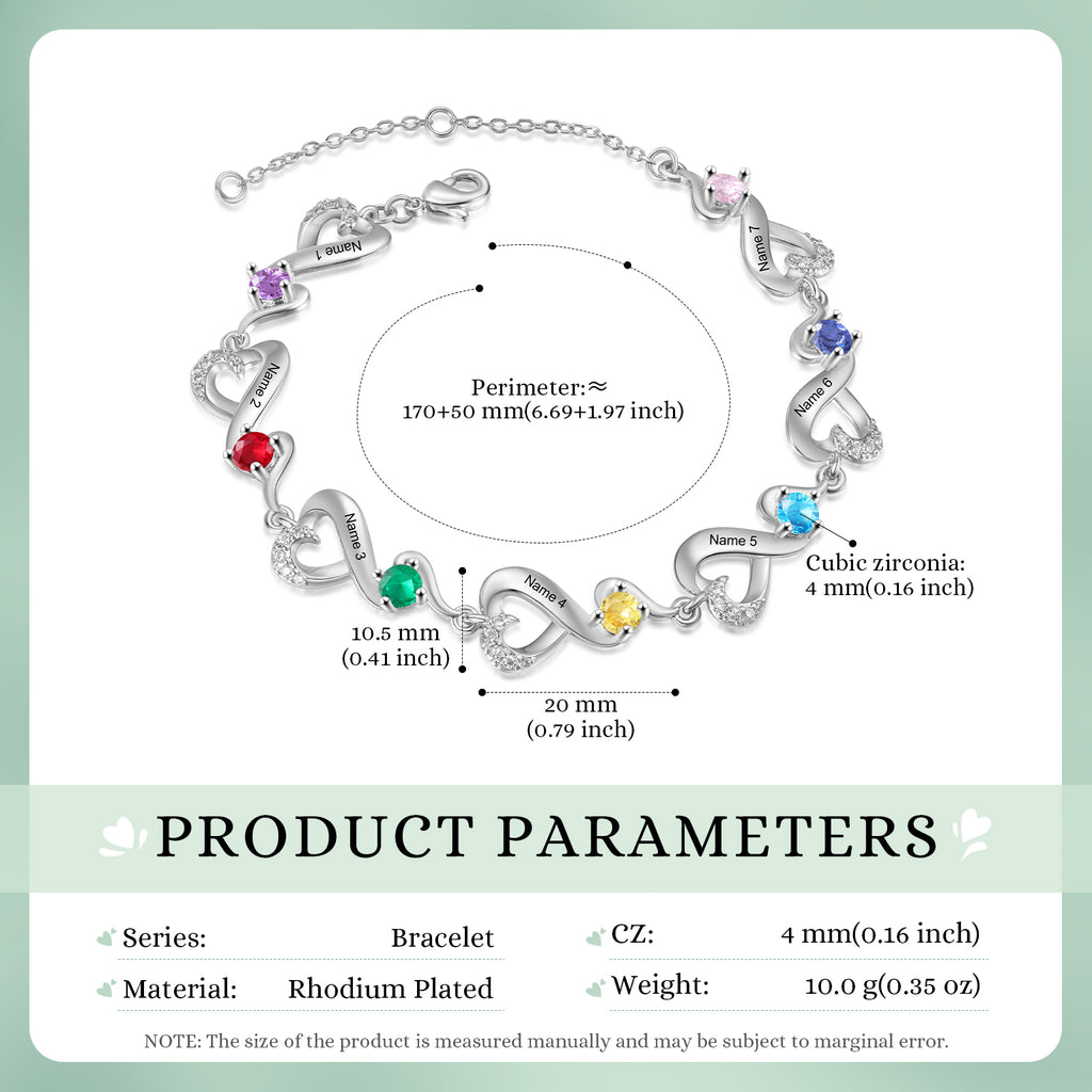 Custom Birthstone Bracelet