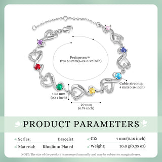 Custom Birthstone Bracelet