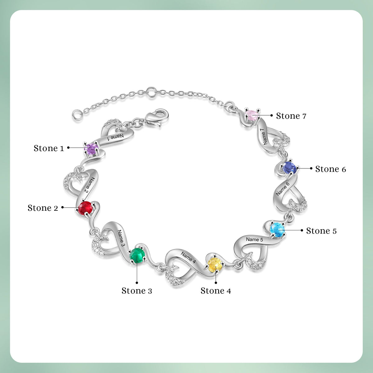 Custom Birthstone Bracelet