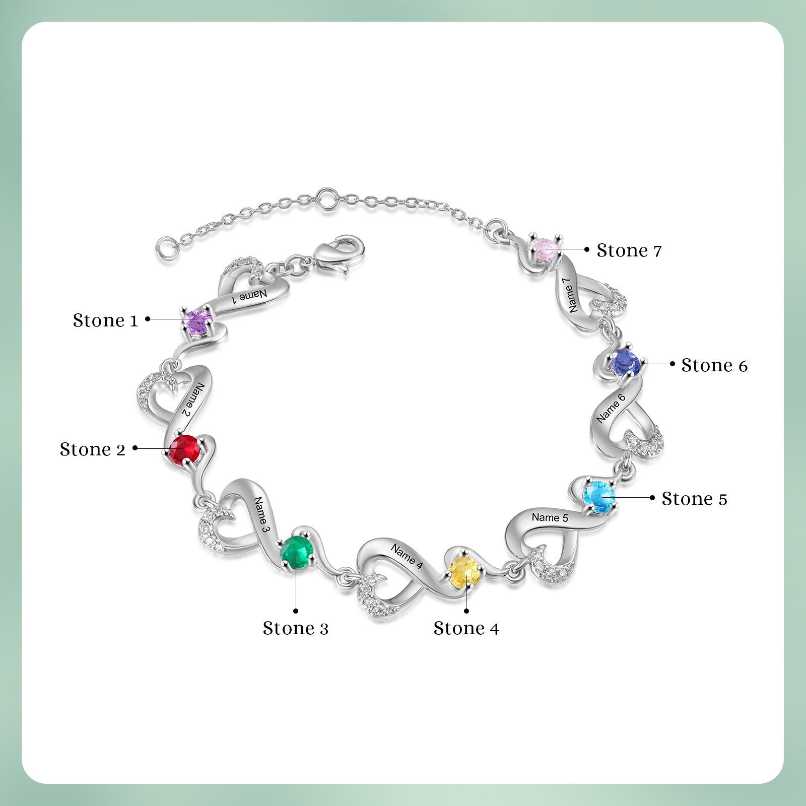 Custom Birthstone Bracelet