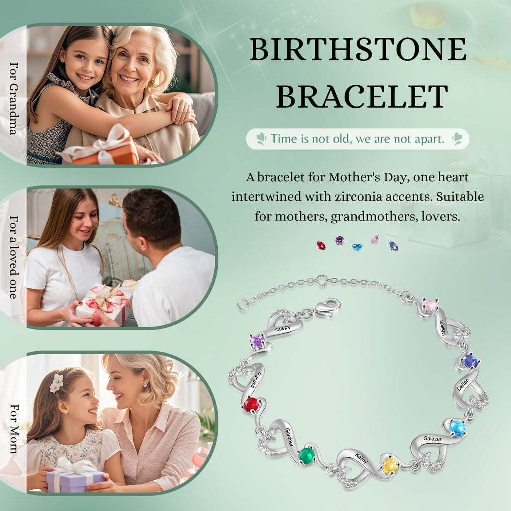 Custom Birthstone Bracelet