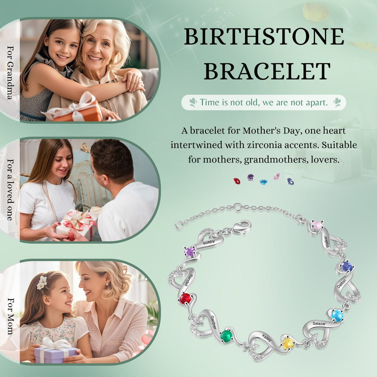 Custom Birthstone Bracelet