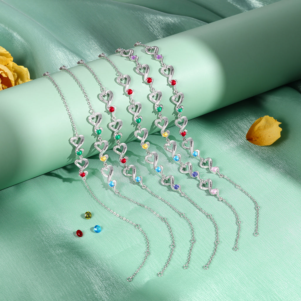 Custom Birthstone Bracelet