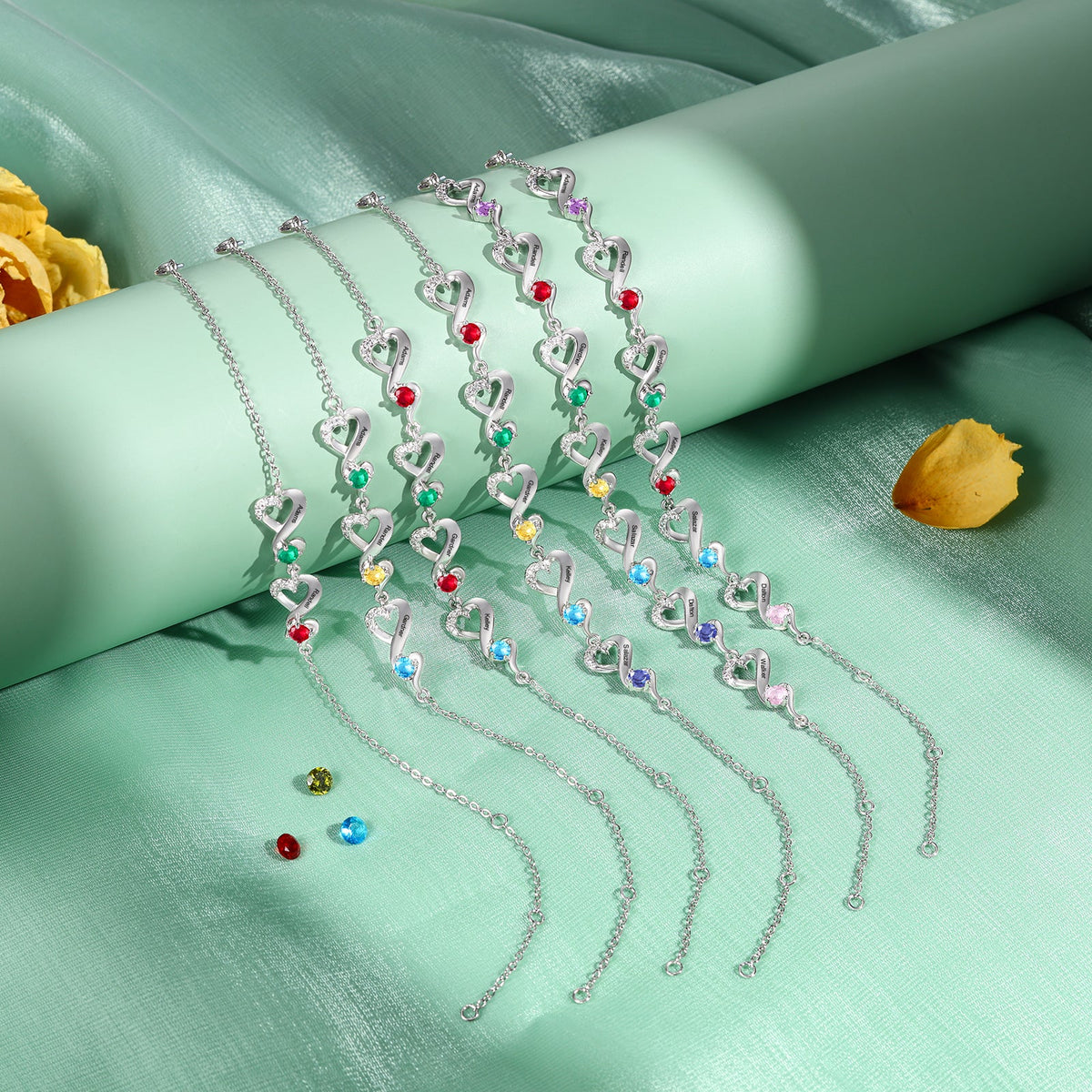 Custom Birthstone Bracelet