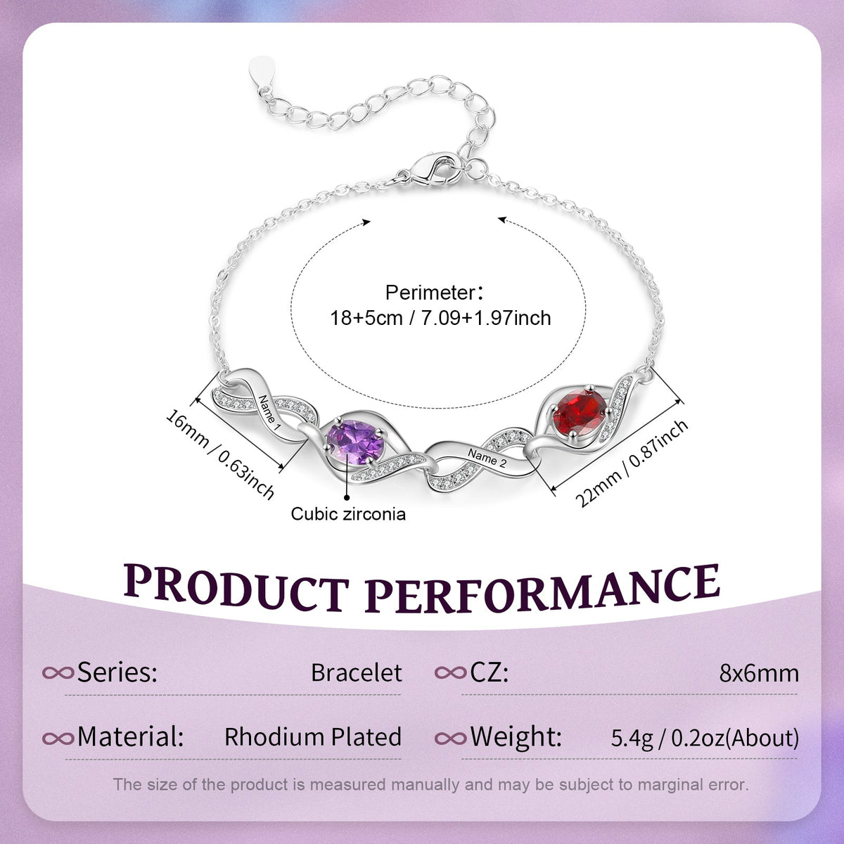 Custom Birthstone Bracelet