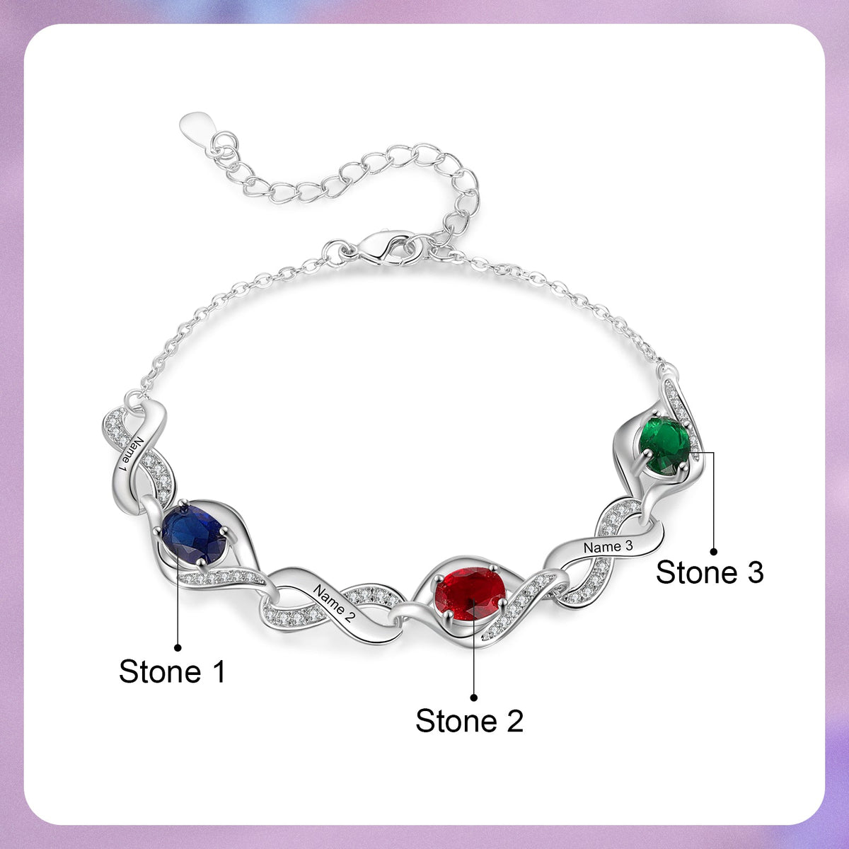 Custom Birthstone Bracelet