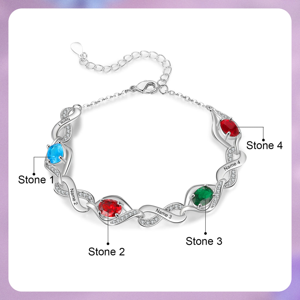 Custom Birthstone Bracelet