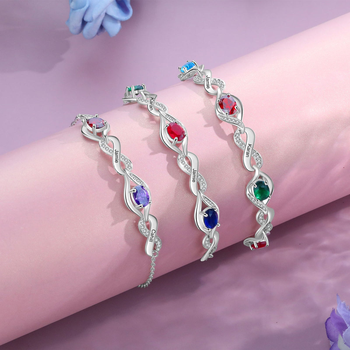 Custom Birthstone Bracelet
