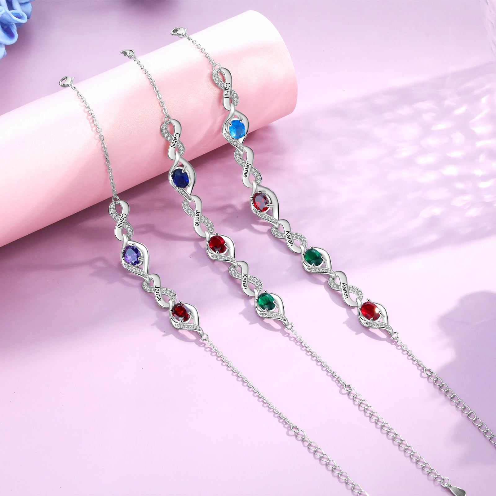 Custom Birthstone Bracelet