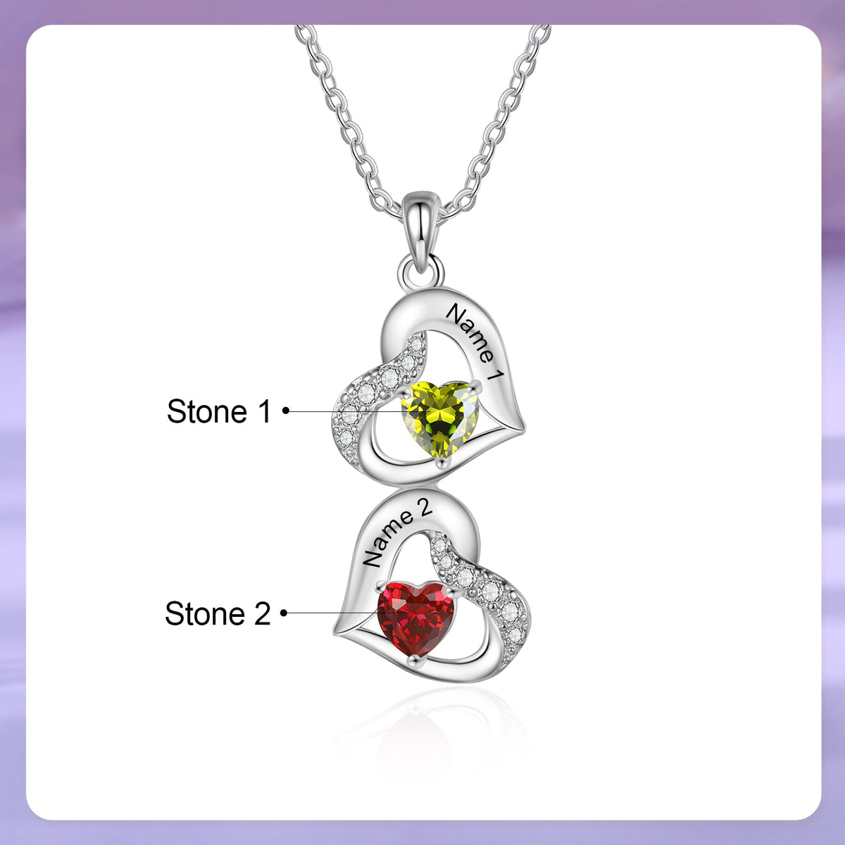 Custom Birthstone necklace