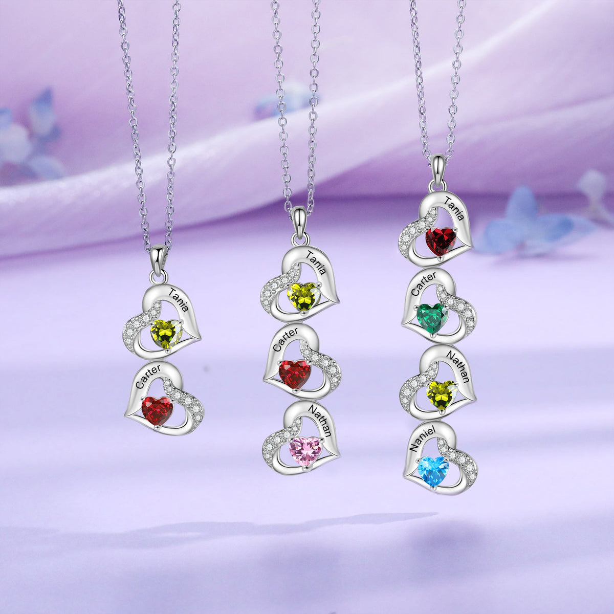 Custom Birthstone necklace