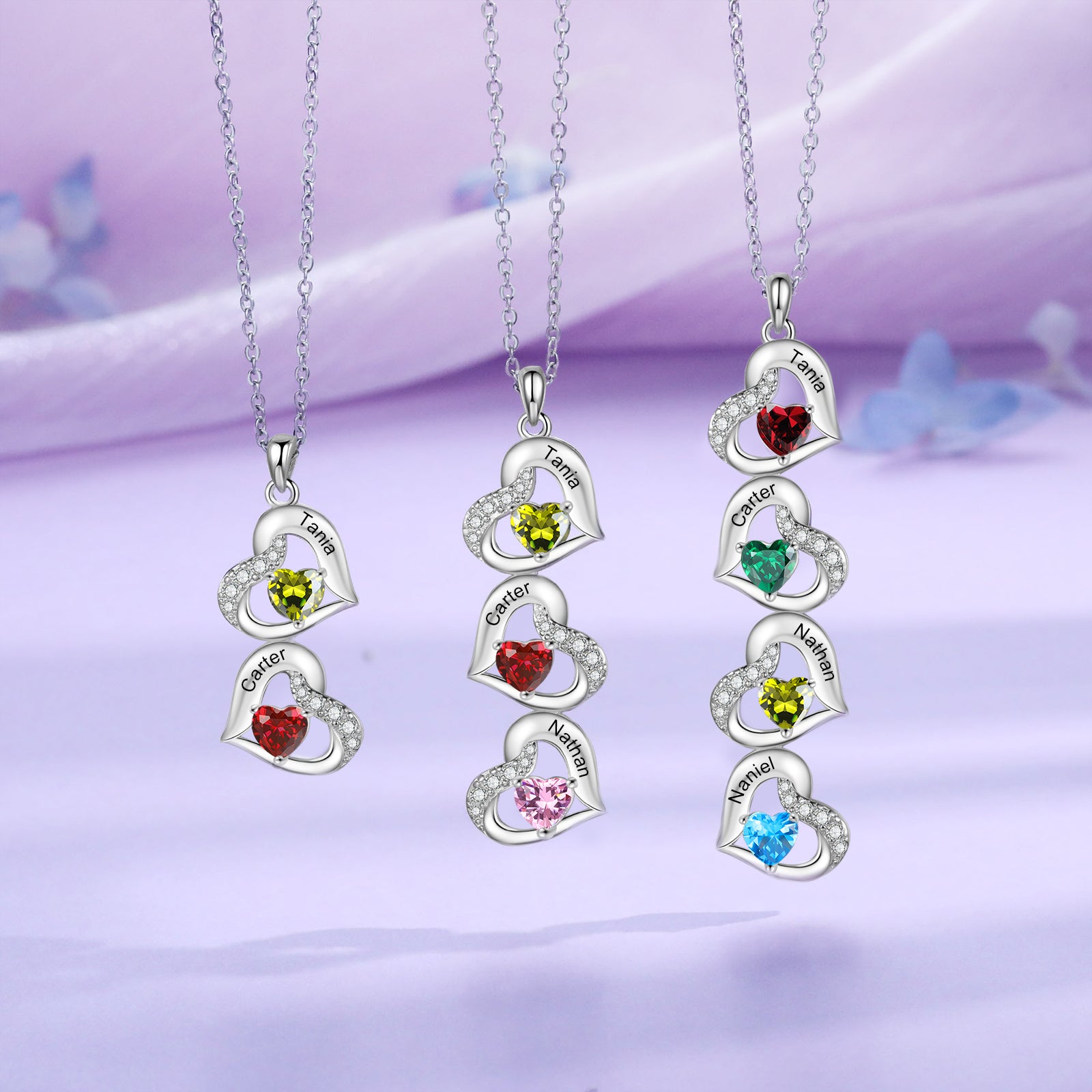 Custom Birthstone necklace