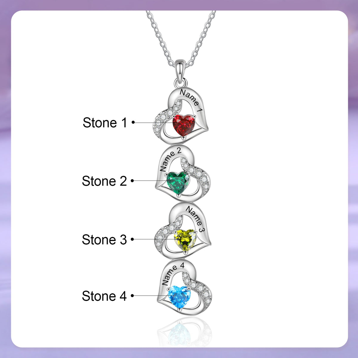 Custom Birthstone necklace