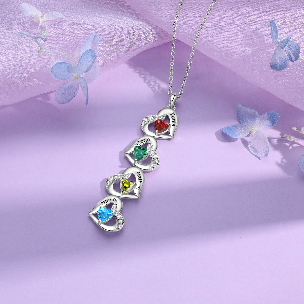 Custom Birthstone necklace