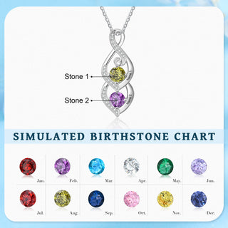 Custom Birthstone necklace