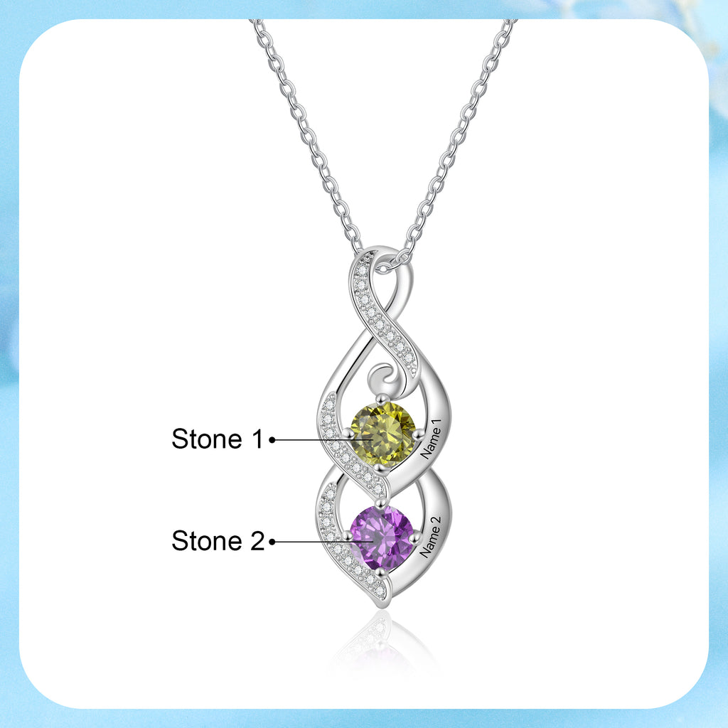 Custom Birthstone necklace