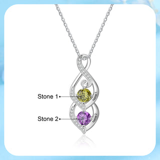 Custom Birthstone necklace