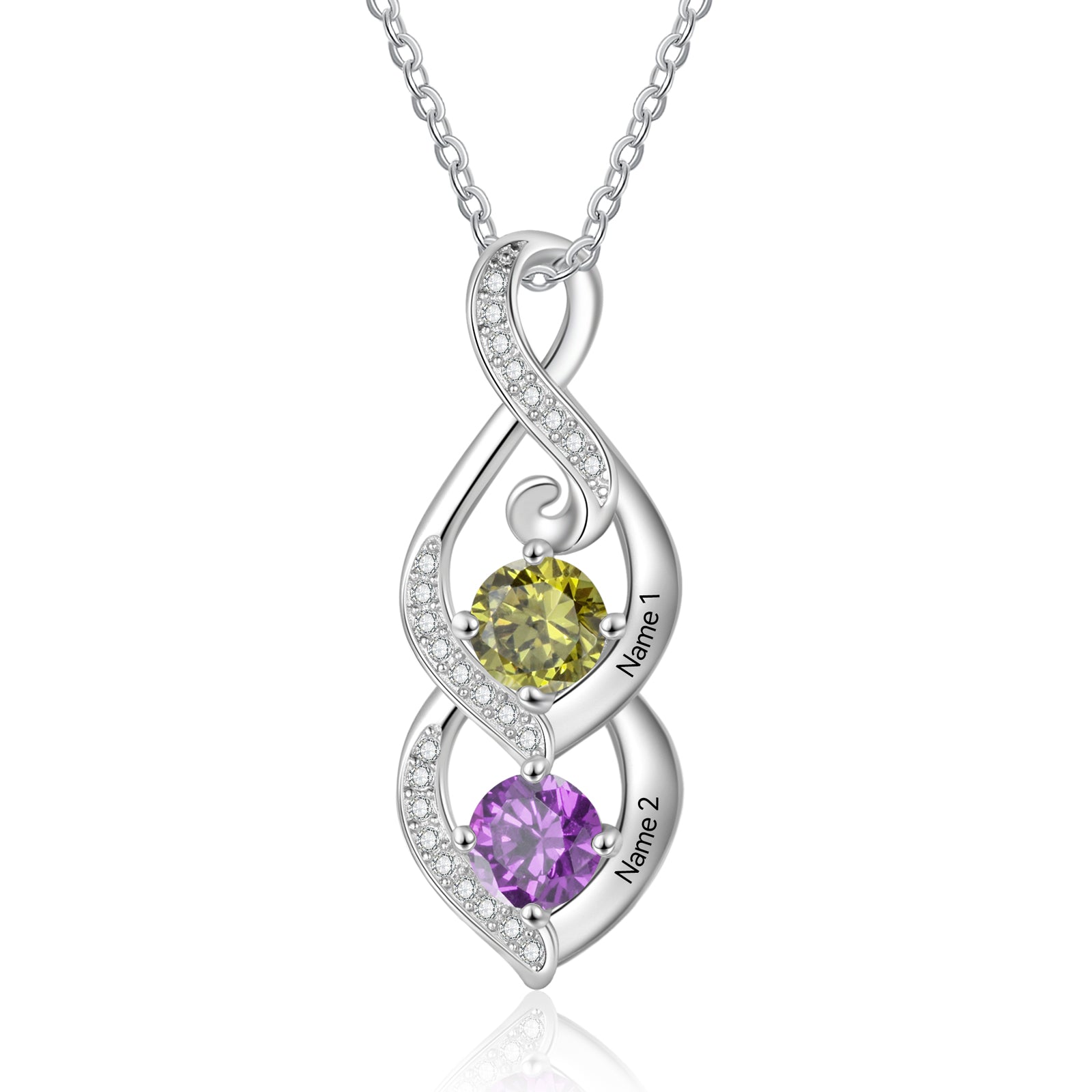 Custom Birthstone necklace