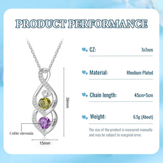 Custom Birthstone necklace