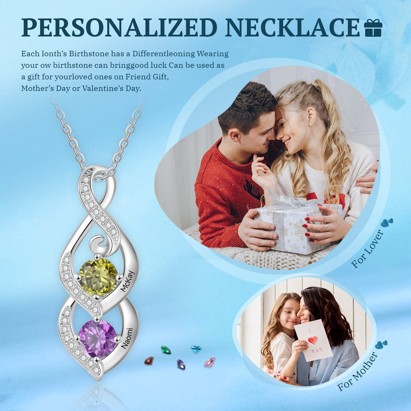 Custom Birthstone necklace