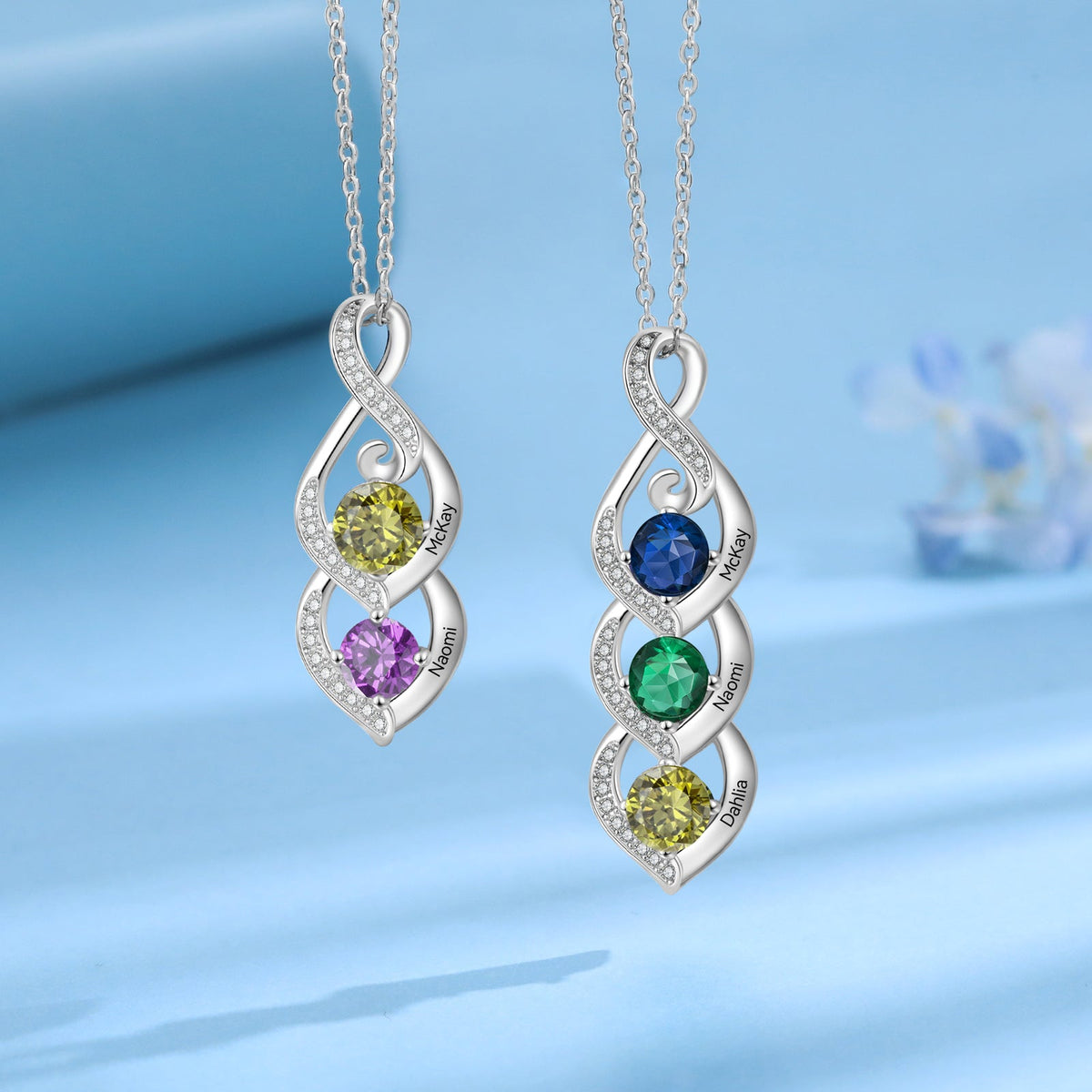 Custom Birthstone necklace