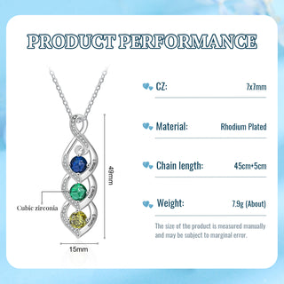 Custom Birthstone necklace