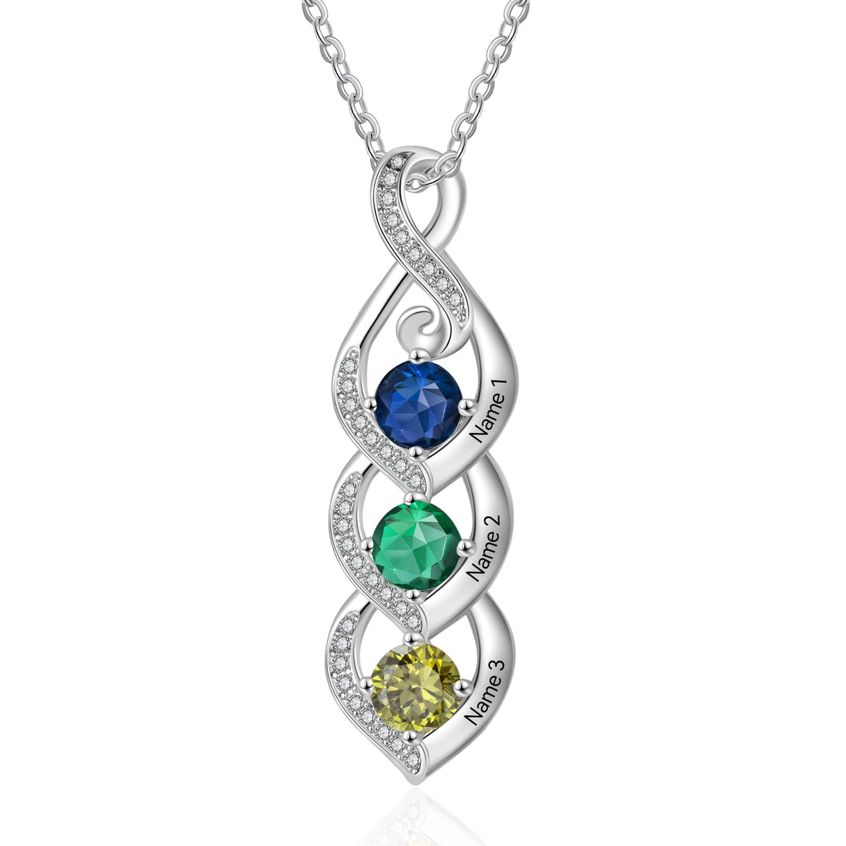 Custom Birthstone necklace