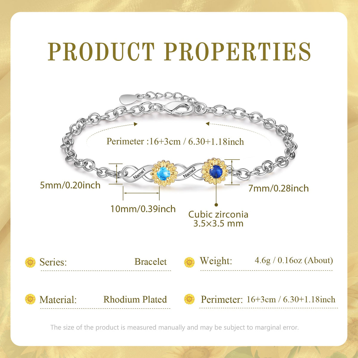 Custom Birthstone Bracelet