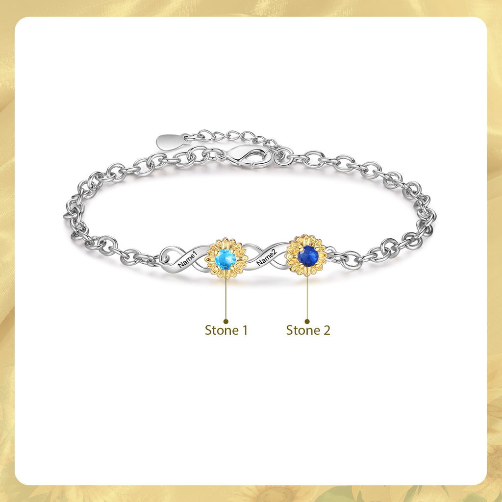 Custom Birthstone Bracelet