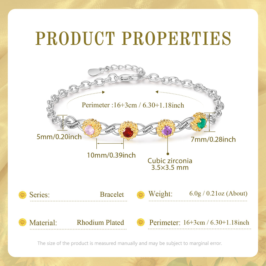 Custom Birthstone Bracelet