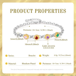 Custom Birthstone Bracelet