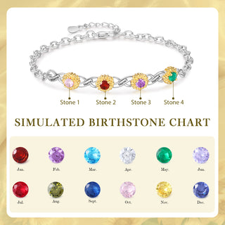 Custom Birthstone Bracelet