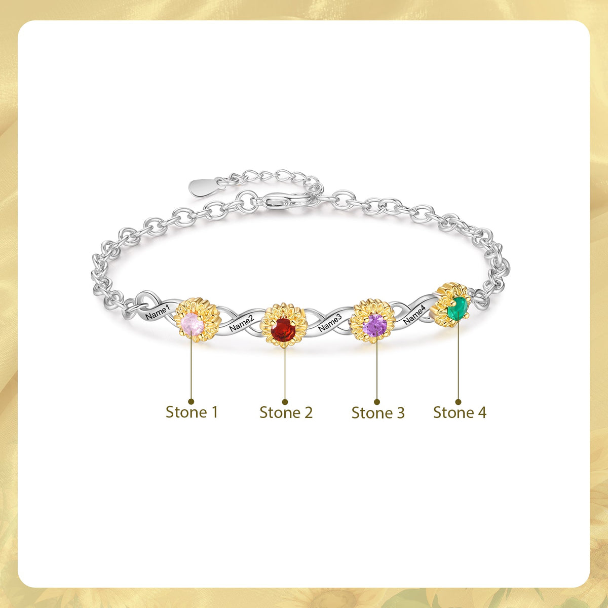 Custom Birthstone Bracelet
