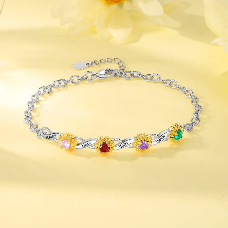 Custom Birthstone Bracelet