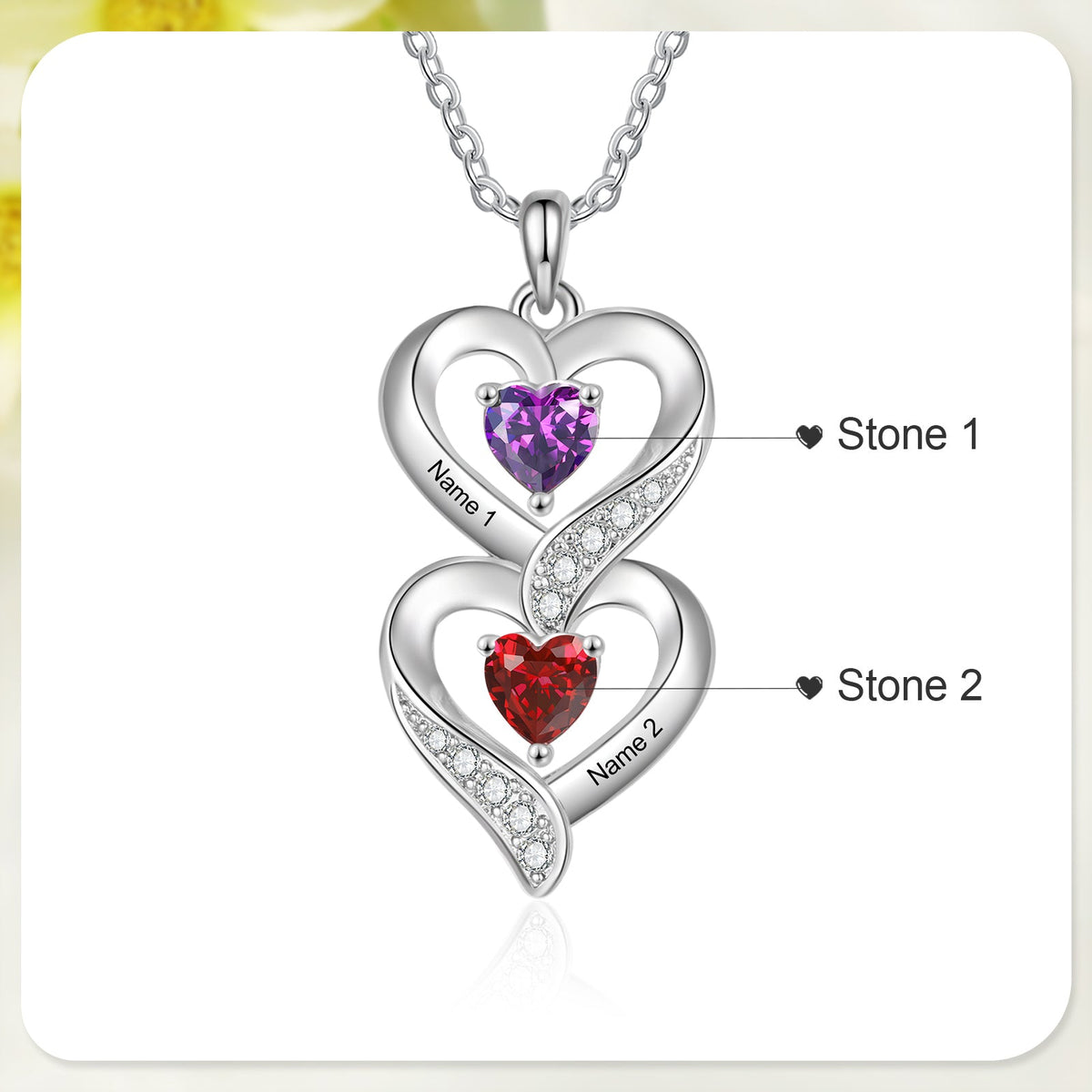 Custom Birthstone necklace
