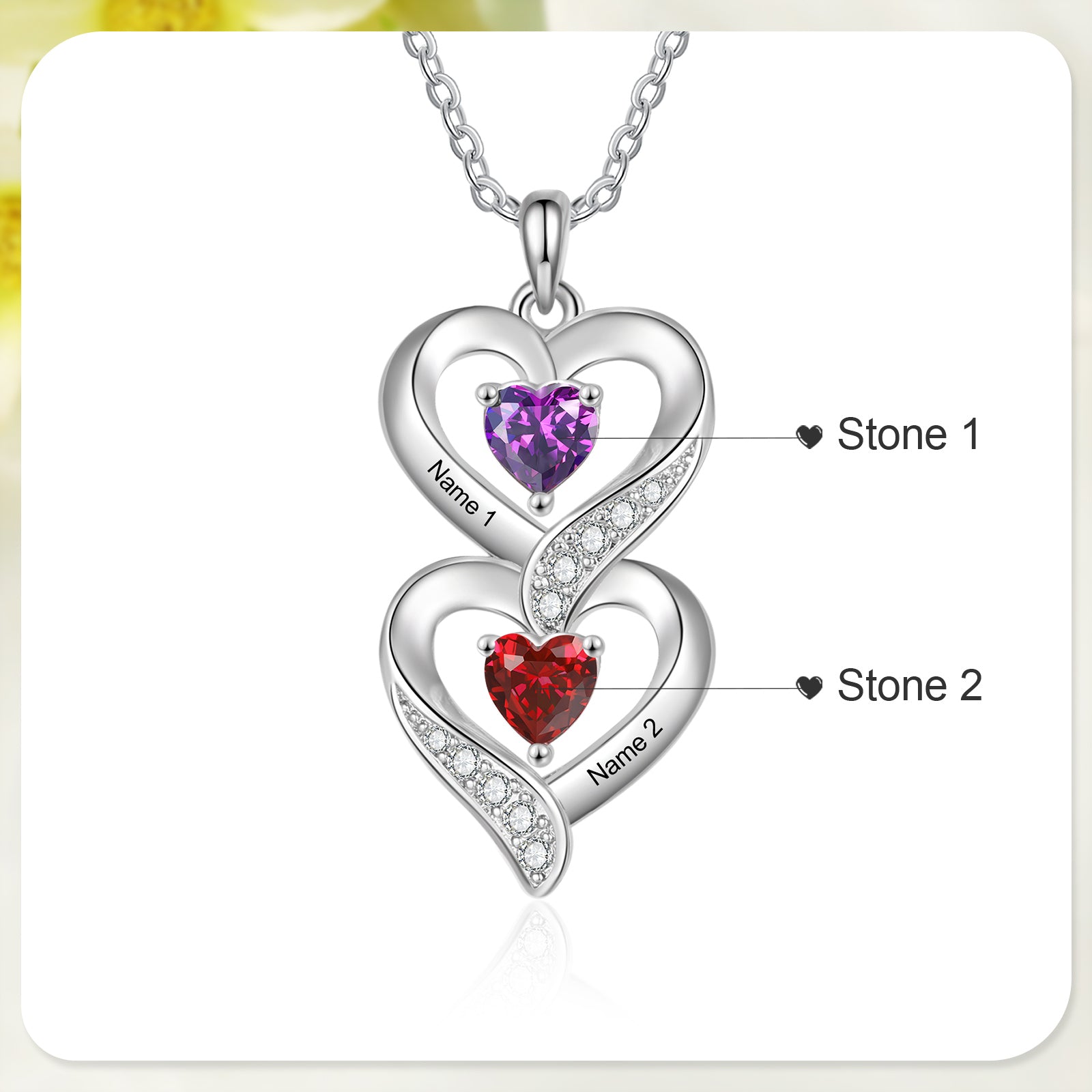 Custom Birthstone necklace