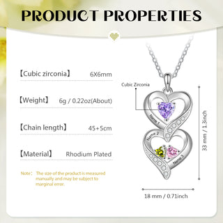 Custom Birthstone necklace