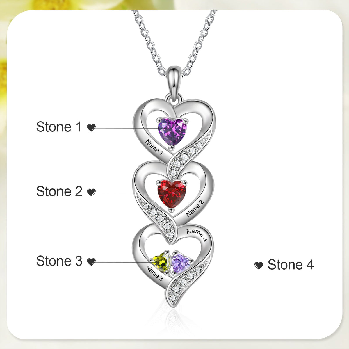 Custom Birthstone necklace