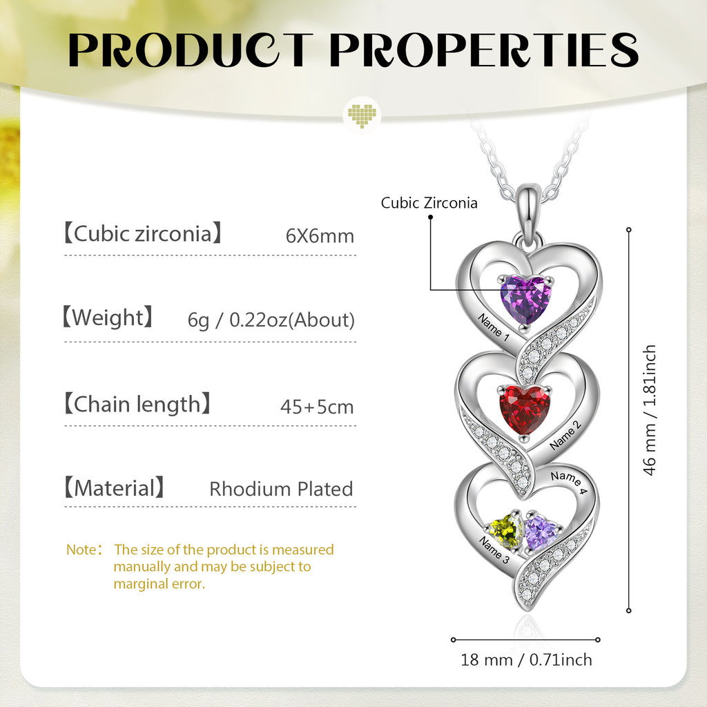 Custom Birthstone necklace