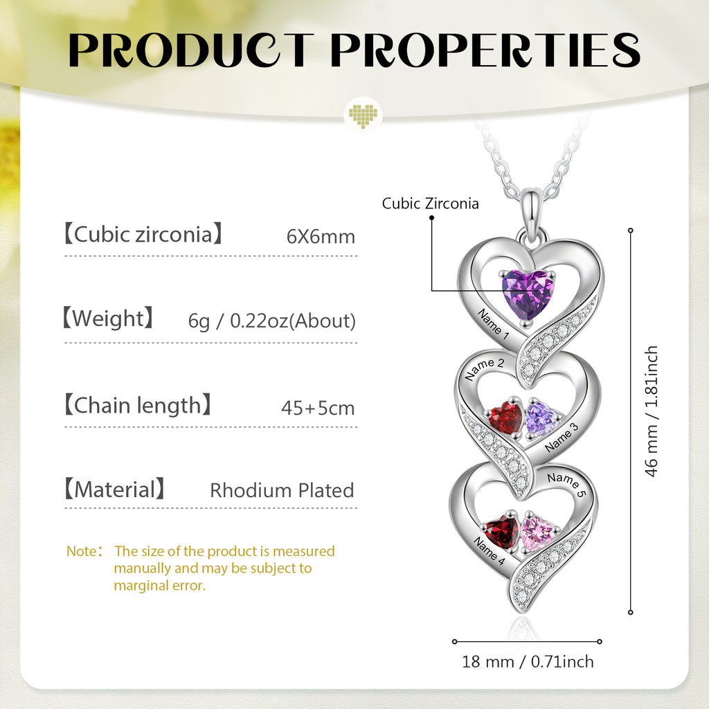 Custom Birthstone necklace