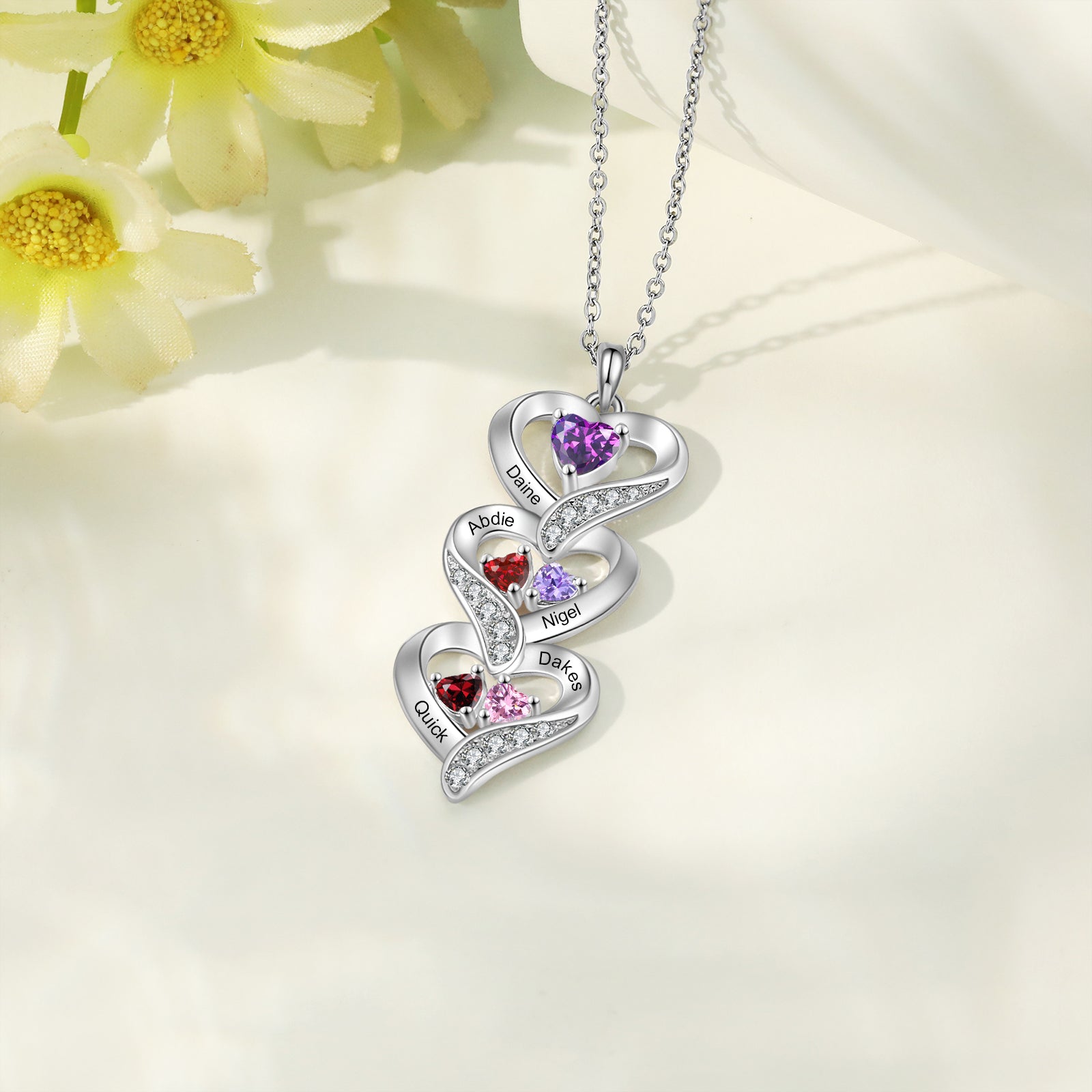 Custom Birthstone necklace