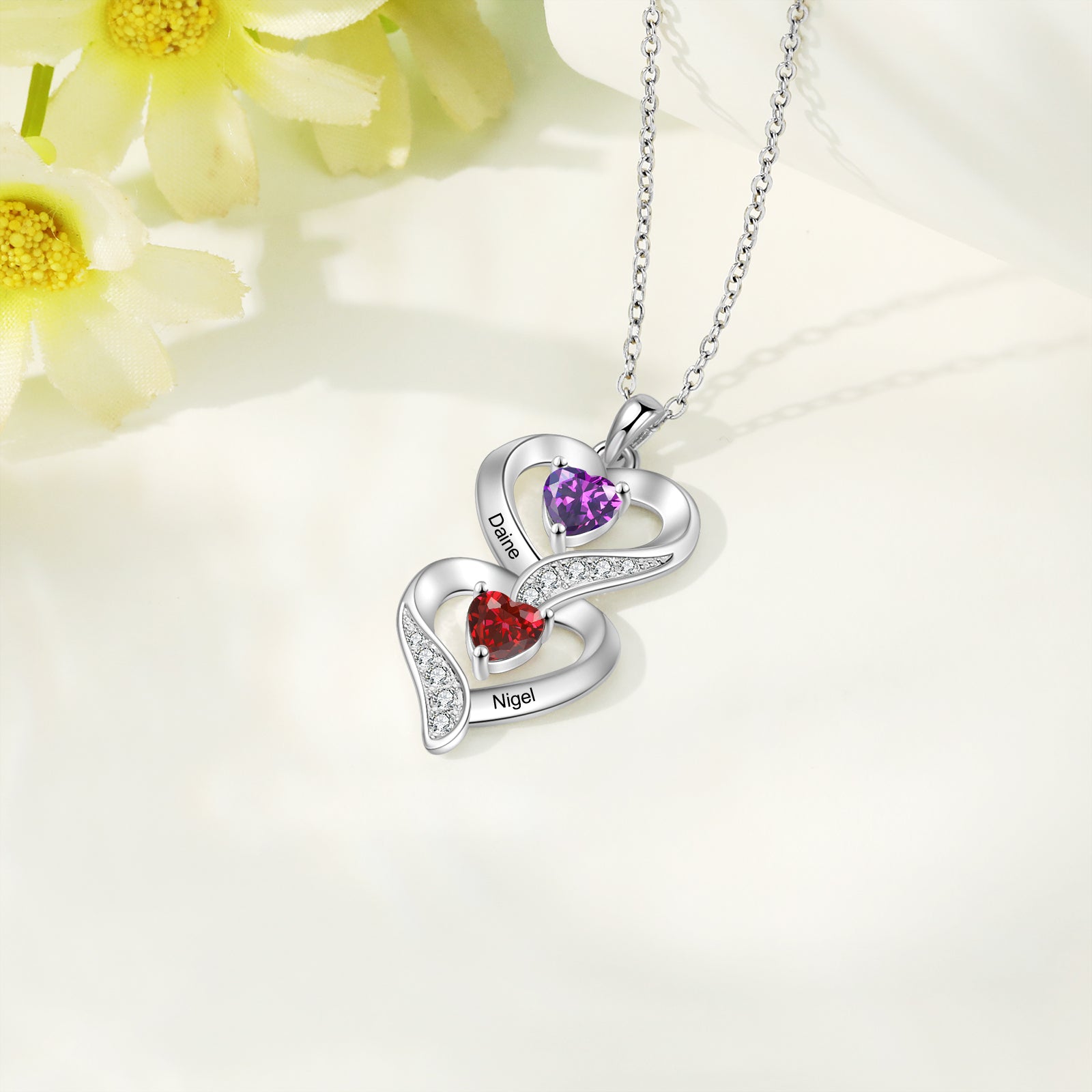 Custom Birthstone necklace